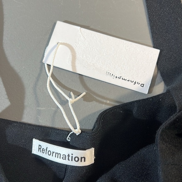 Reformation Della Black Button Front Jumpsuit 8 - Picture 8 of 11